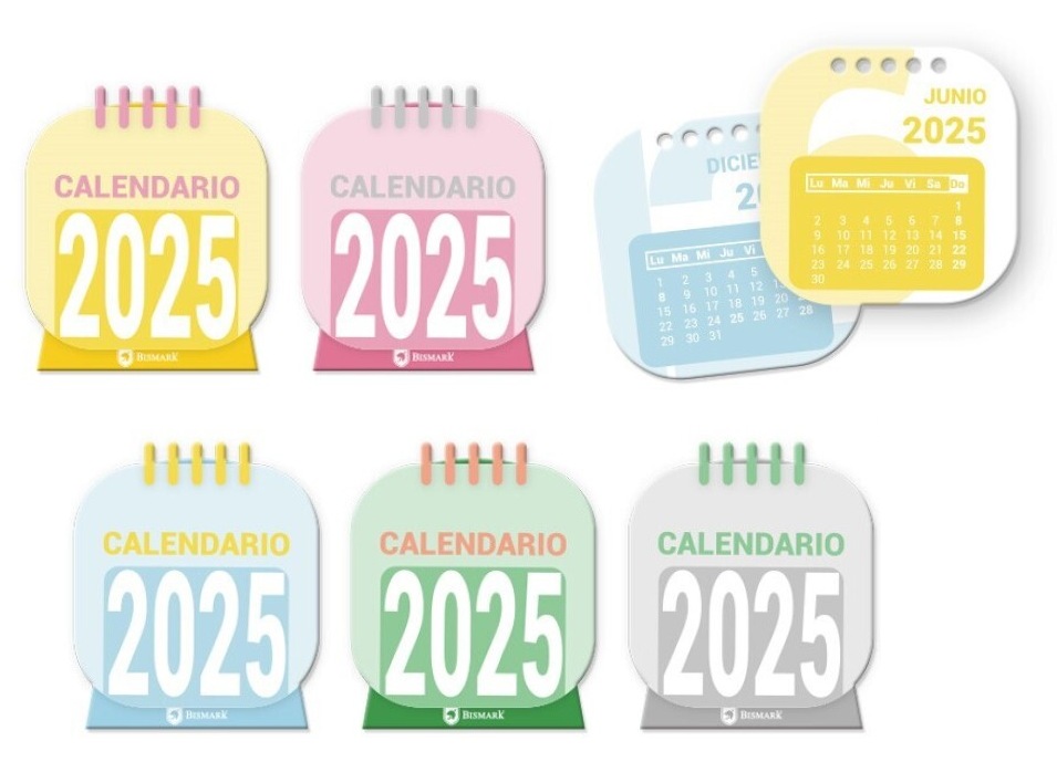 Mini calendario sobremesa 2025